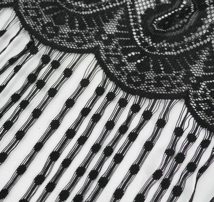 Paisley Print Tassel Shrug