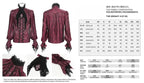 Red Crucifix Jacquard Detachable Cravat Shirt