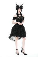 Short Hi-Lo Ruffle Tail Skirt