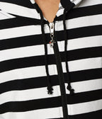 White Stripe Cat Ear Jacket