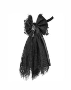 Lace Bow Jewel Cravat