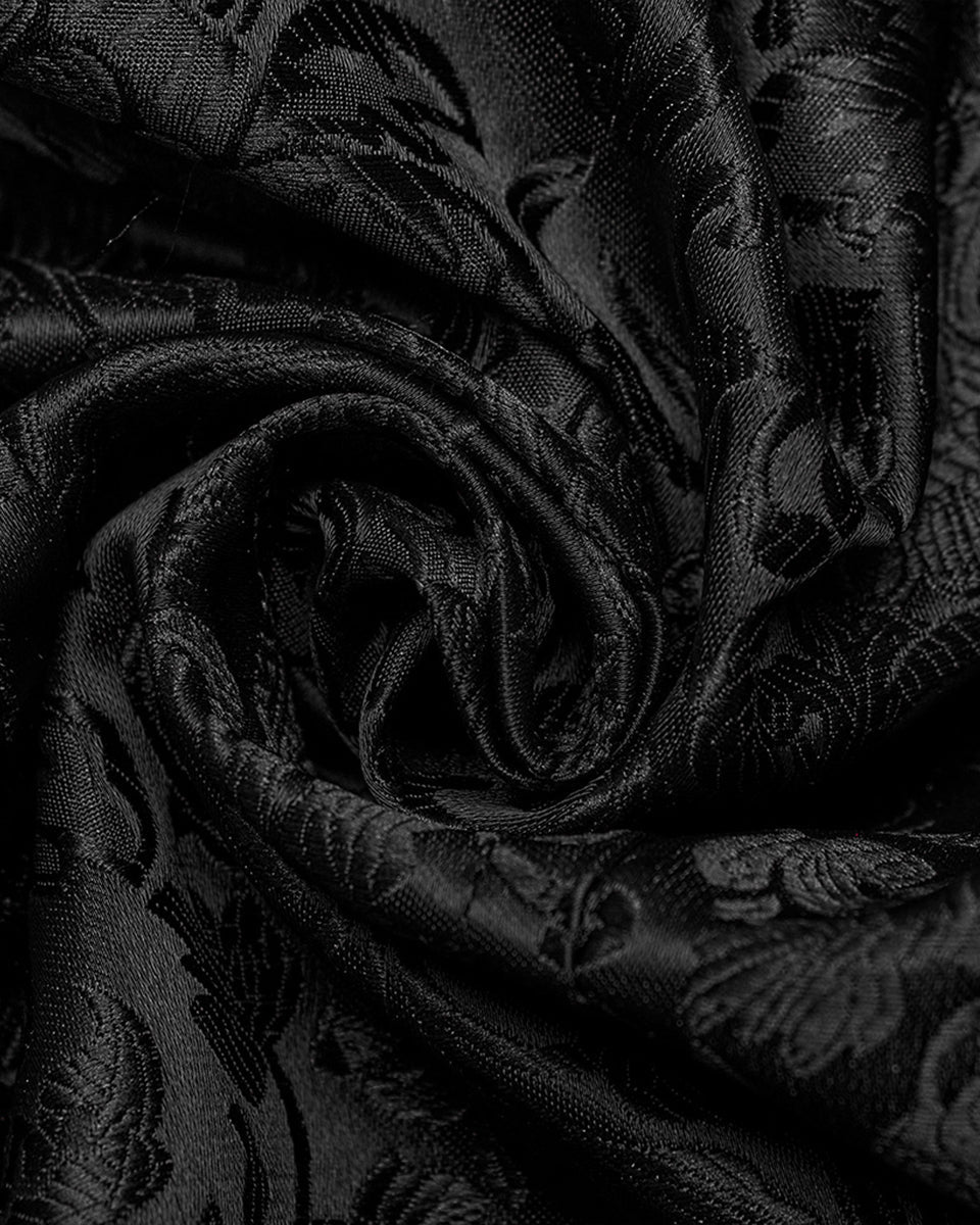Red Lace Up Brocade Waistcoat