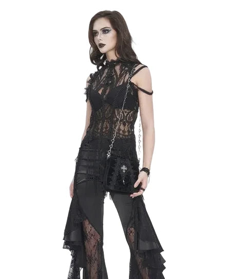 Crucifix Heart Chain Bag