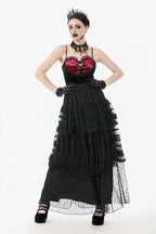 Tiered Net Lace Skirt