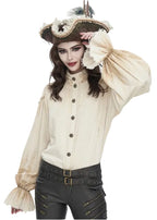 Cream Steampunk Vintage Shirt