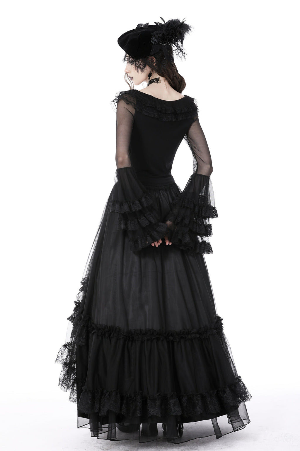 Layered Frill Sleeves Top