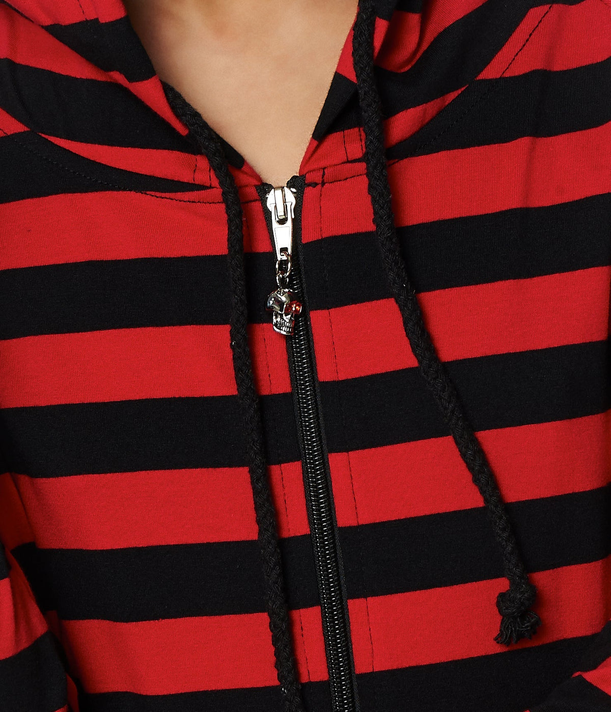 Red Stripe Cat Ear Jacket