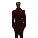 Burgundy Gothic Velvet Tailcoat