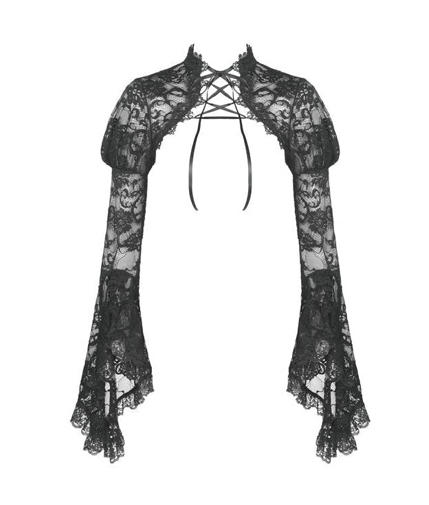 Elegant Lace Flare Bolero