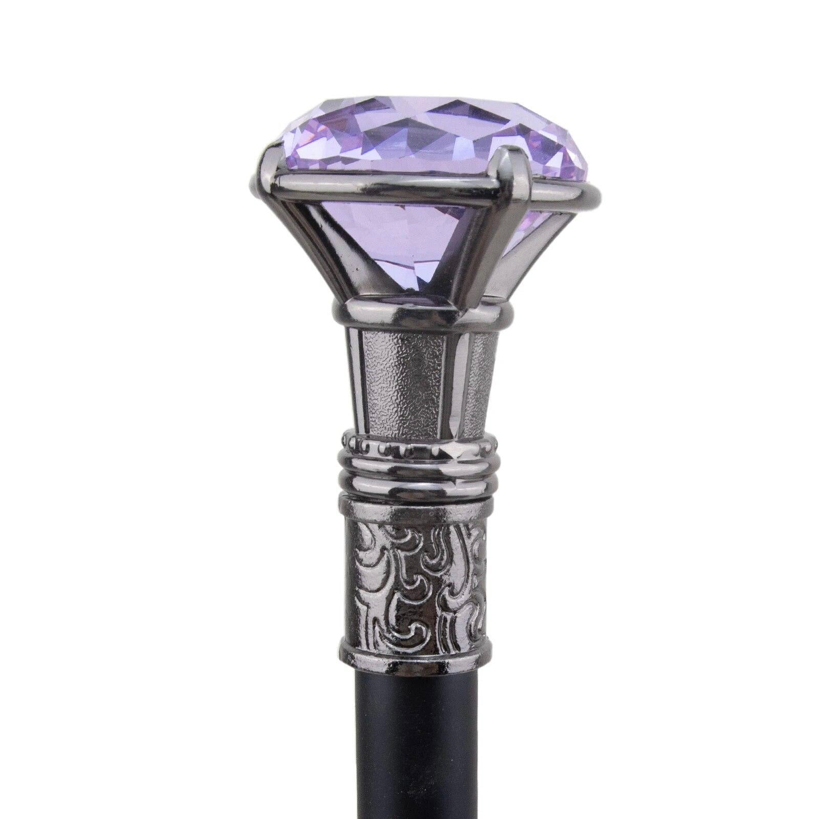 Lilac Jewel Diamond Cane