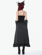 Classic Gothic Red Net Lace Skirt