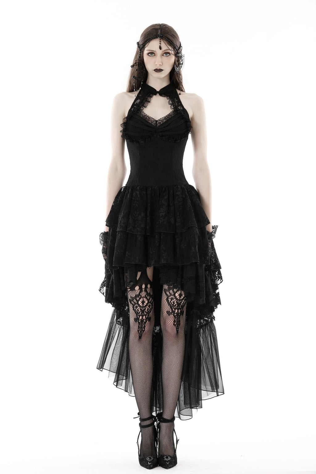 Halter Neck Cutout Cocktail Dress