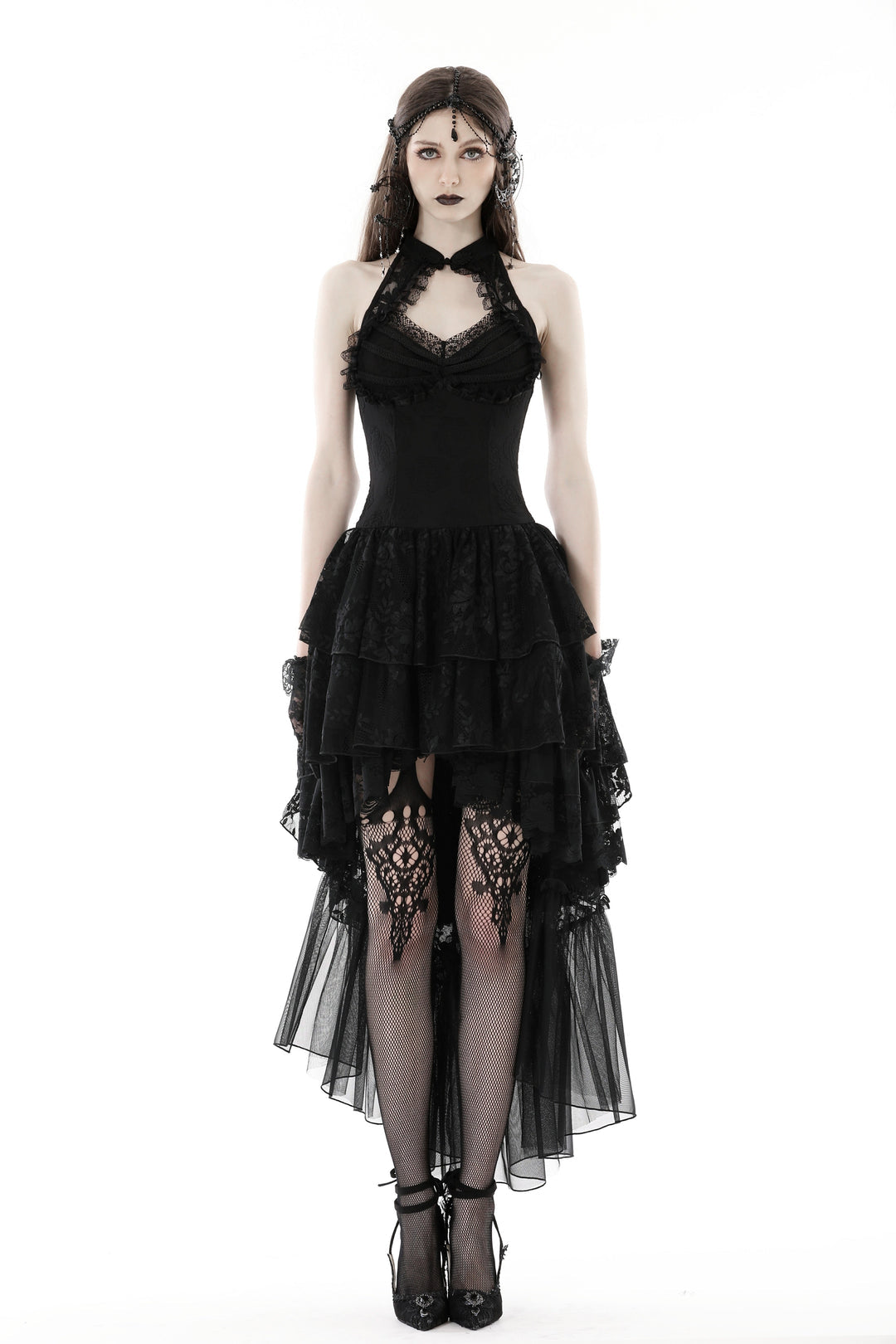 Halter Neck Cutout Cocktail Dress