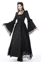 Red Jewel Vintage Court Maxi Dress