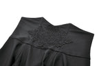 Panel Split Floral Net Maxi Skirt