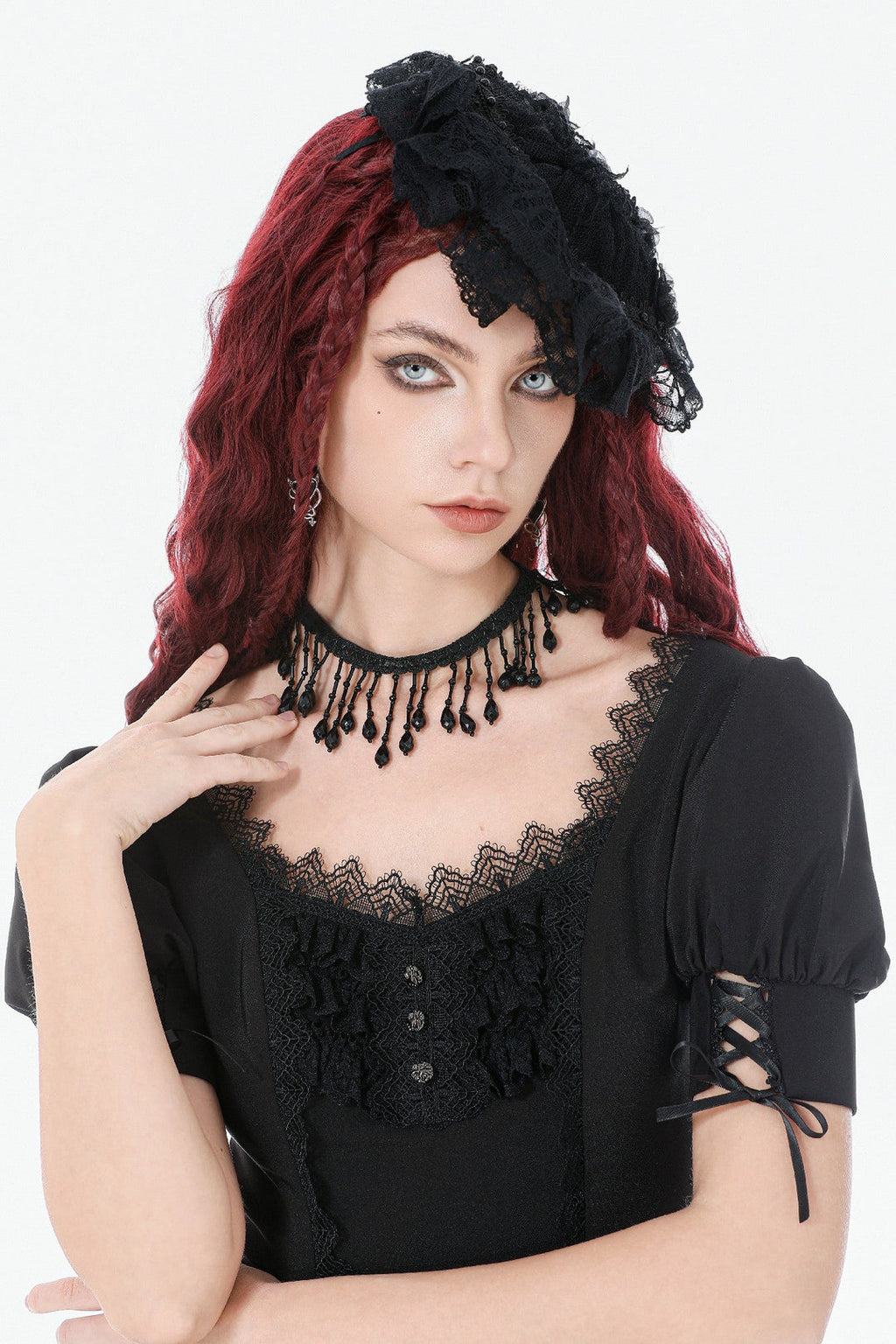 Vintage Teardrop Bead Choker