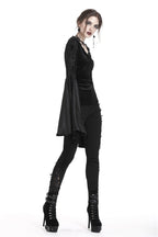 Velvet Big Bat Sleeve Blouse