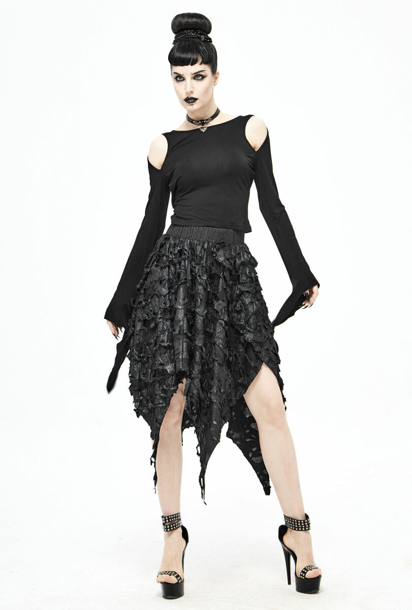 Dark Tattered Skirt