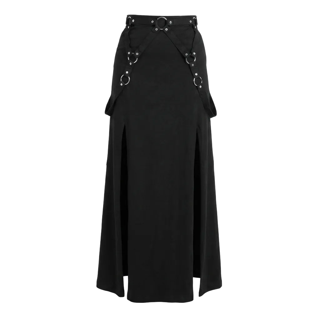 Split Maxi Amaranth Skirt
