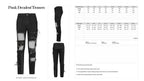 Punk Net Cutout Trousers