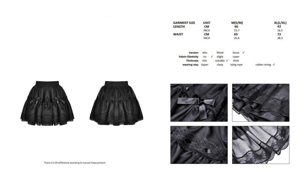 Dolly Ribbon Frill Mini Skirt