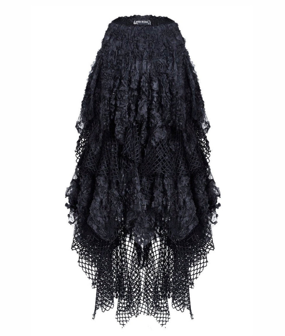 Messy Mesh Layered Skirt