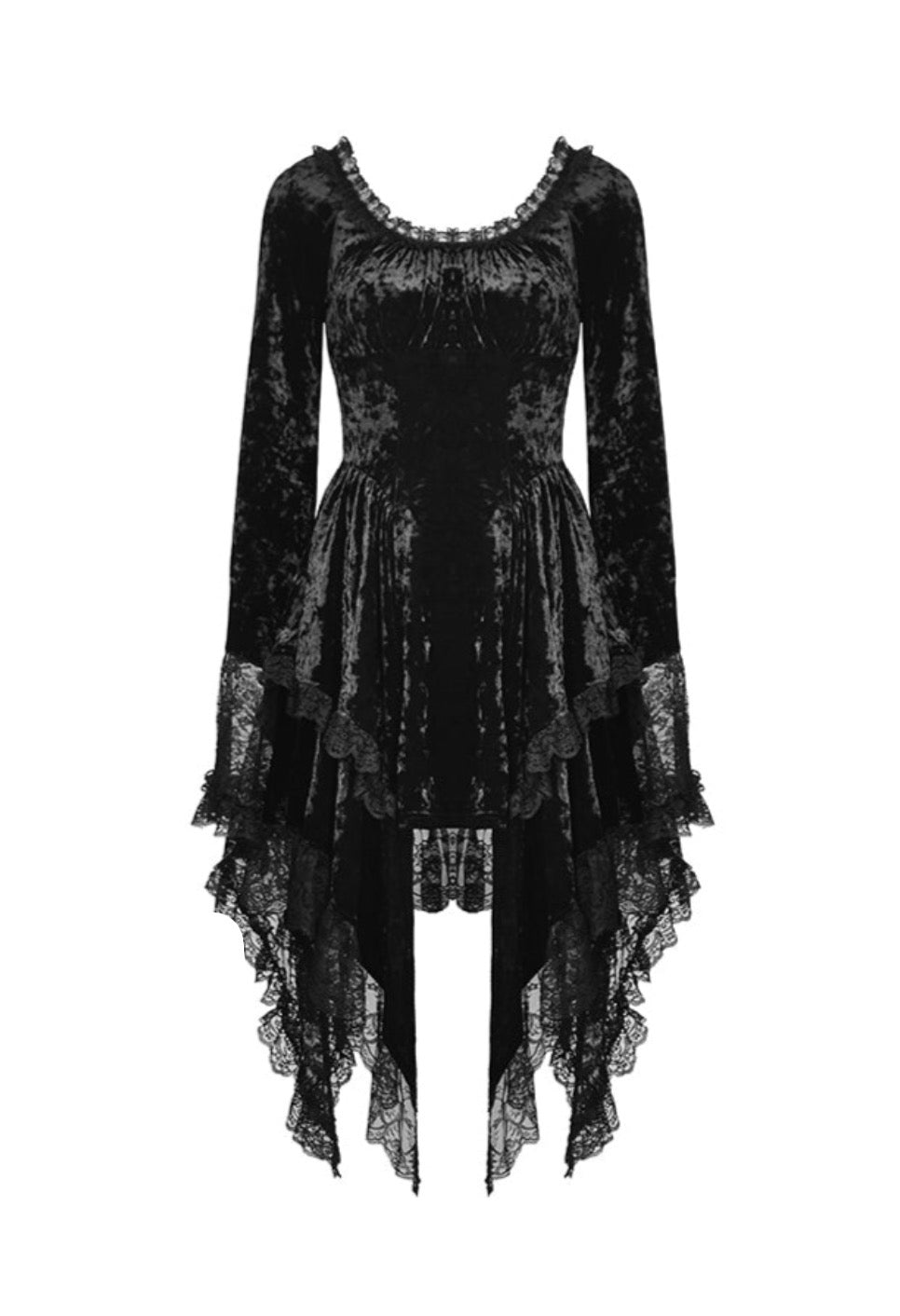 Genie Bell Sleeve Velvet Dress