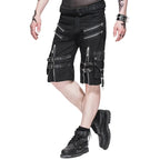Zip Buckle Punk Shorts