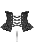 Crucifix Rose Frill Corset Belt