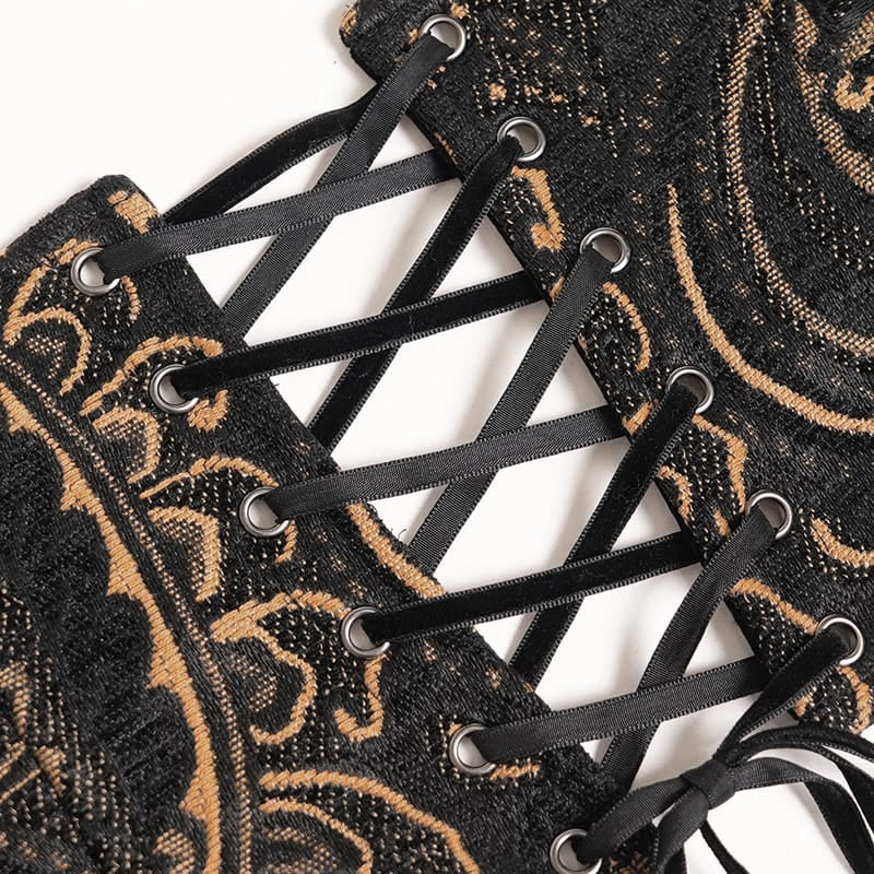 Jacquard Zip Girdle Corset