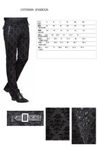 Gothic Patterned Side Lace Up Trousers