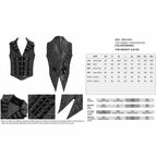 Men’s Jacquard Velvet Tailed Gothic Waistcoat