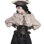 Jacquard Zip Girdle Corset