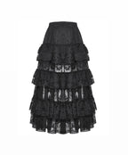 Rose Layered Lace Skirt
