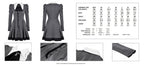 Pinstripe Scissor Cravat Collar Dress