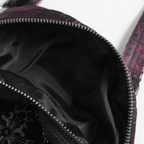 Gothic Ruffle Cross Handbag