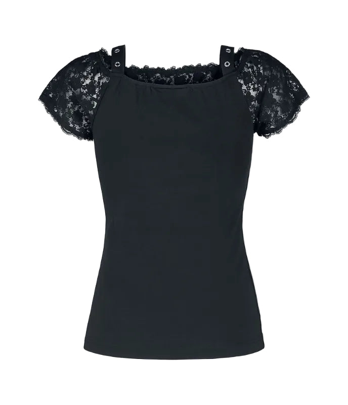 Lace Up Chest Cut Out Top