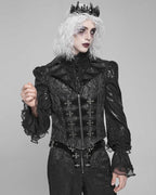 Men’s Jacquard Velvet Tailed Gothic Waistcoat