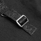 Black Poison Ivy Corset Buckle Top