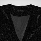 Black Crushed Velvet Waistcoat
