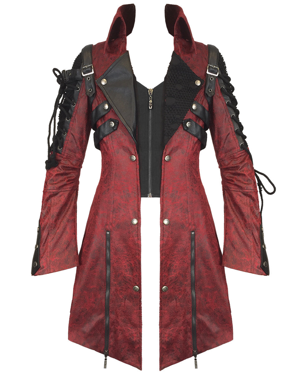 Mens Red Dystopian Jacket