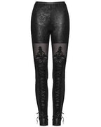 Gothic Embossed Decorative Leggings