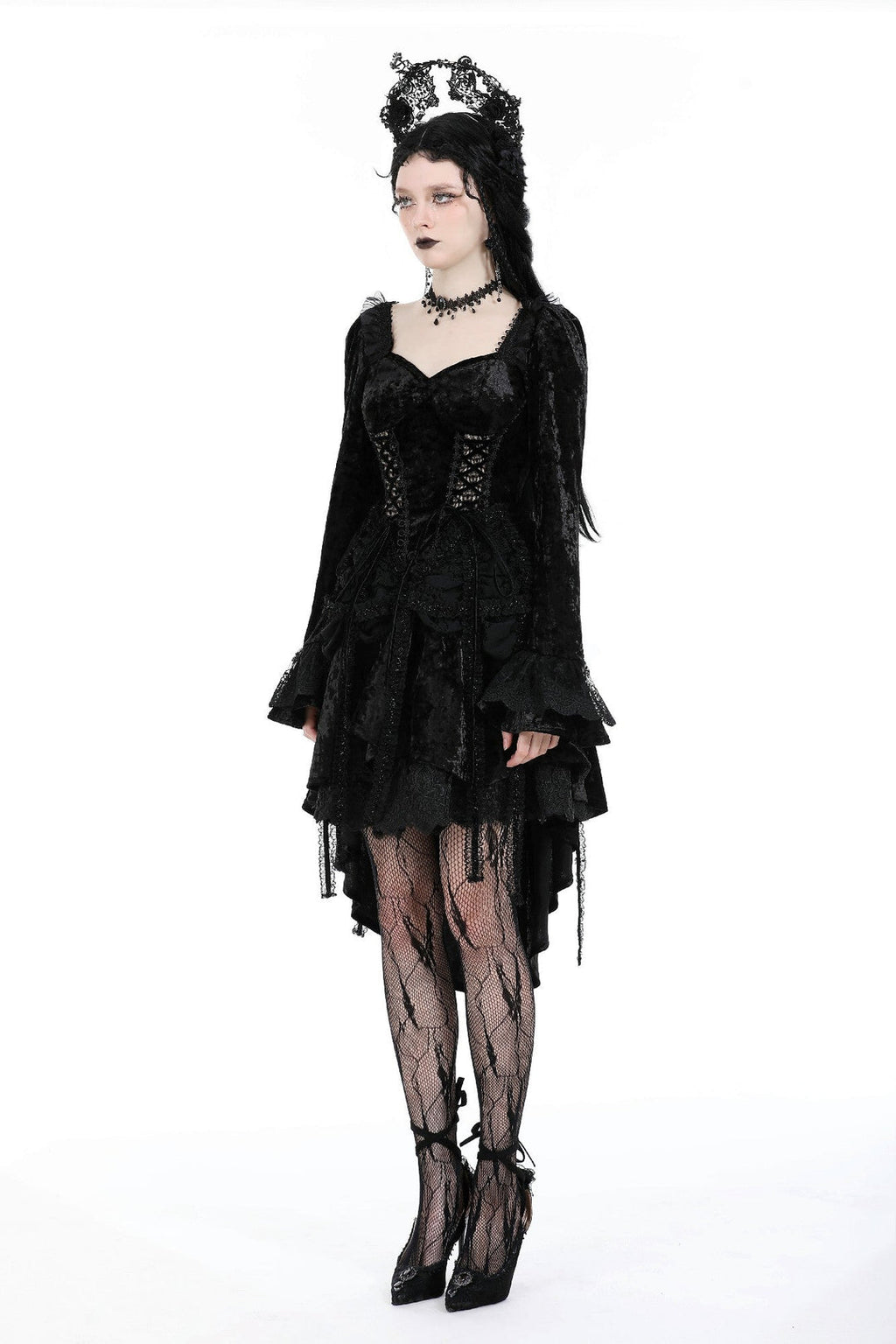 Velvet Corset Design Dovetail Dress
