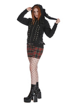 Punk Laced Hooded Zip Jacket
