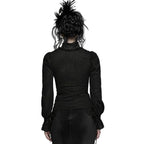 High Neck Laced Blouse