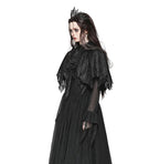 Tattered Cape Shrug With Crucifix Cravat