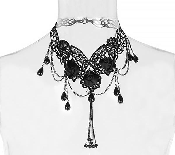 Rose Teardrop Necklace