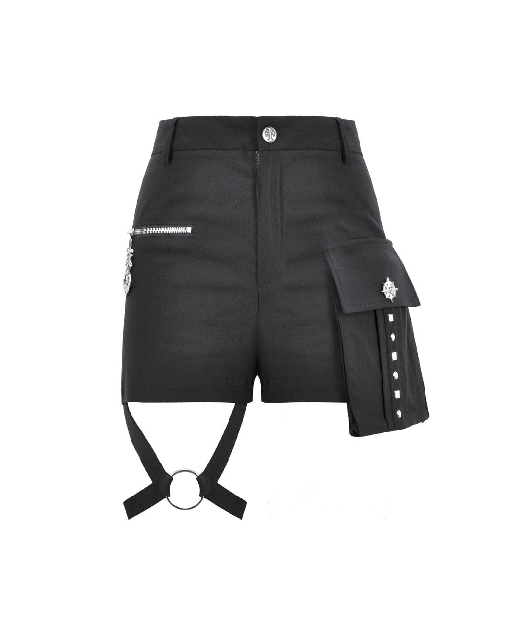 Punk Thigh Strap Shorts
