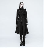 Women’s Military Uniform Belt Long Coat