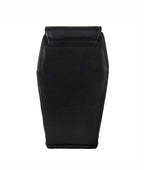 Mini Black Coffin Chain Bag With Metal Crucifix